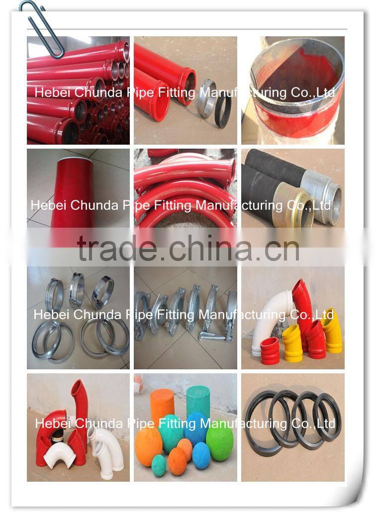 PM DN125*R275*90D concrete pump delivery elbow