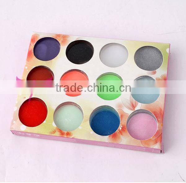 Fashion 12 colors nail art acrylic powder set