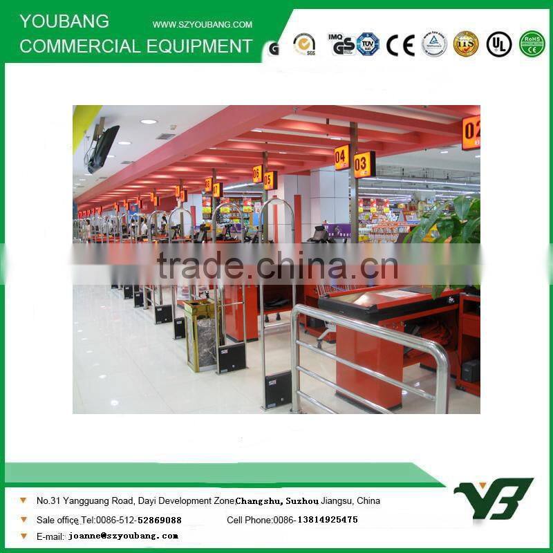 Checkout counter for chain store with cashier desk
