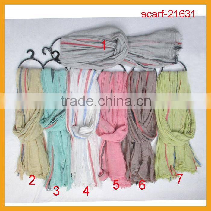 Plain Style and Printed Pattern 100 viscose scarf