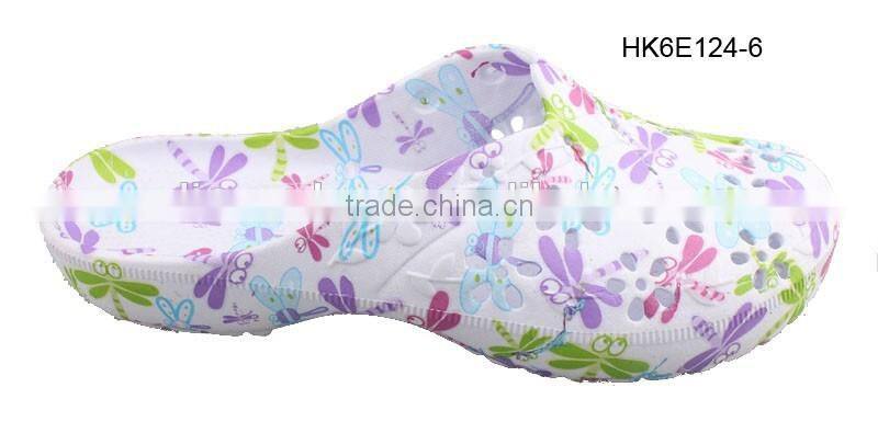 Ladies' EVA Water Transfer Printing Clogs Slippers Indoor Slippers