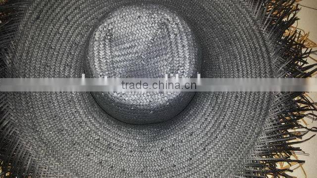 2015 New Arrival top quality floppy straw caps with colorful body