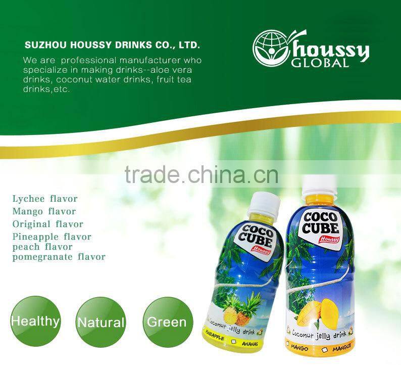 high quality houssy premium 320ml full pulp coconut water