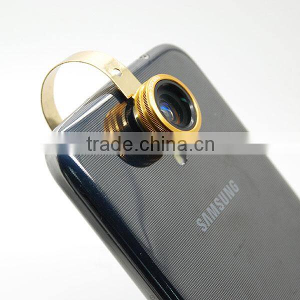 Pipe Clip Lens Universal 3 in1 telephone Camera Lens for iphone Samsung HTC Nokia Blackberry
