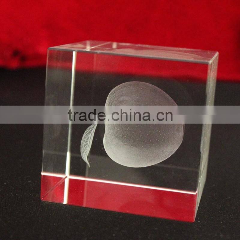 Squre blank 3d laser crystal cubes for engraving wholesale