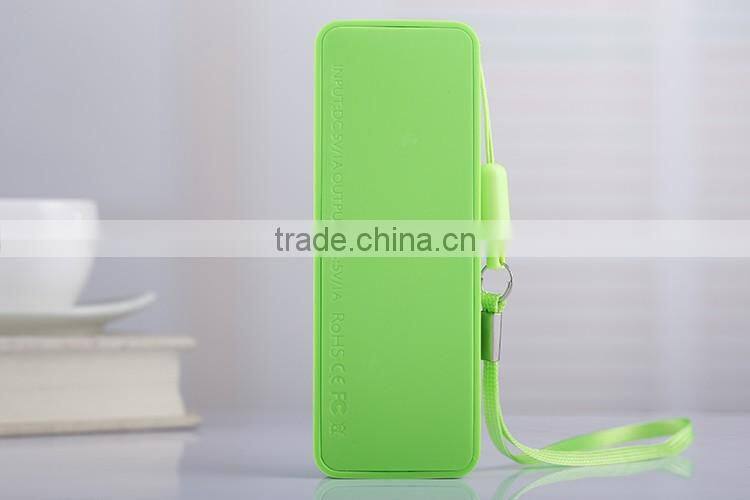 promotional slim mobile power bank 2600mah portable power bank