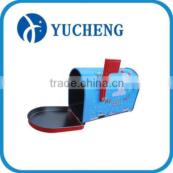 irregular gift small mailbox metal can tin box