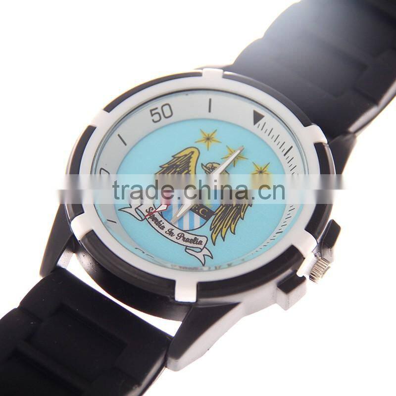 2016 hot with any printing on case genuine leather watches men