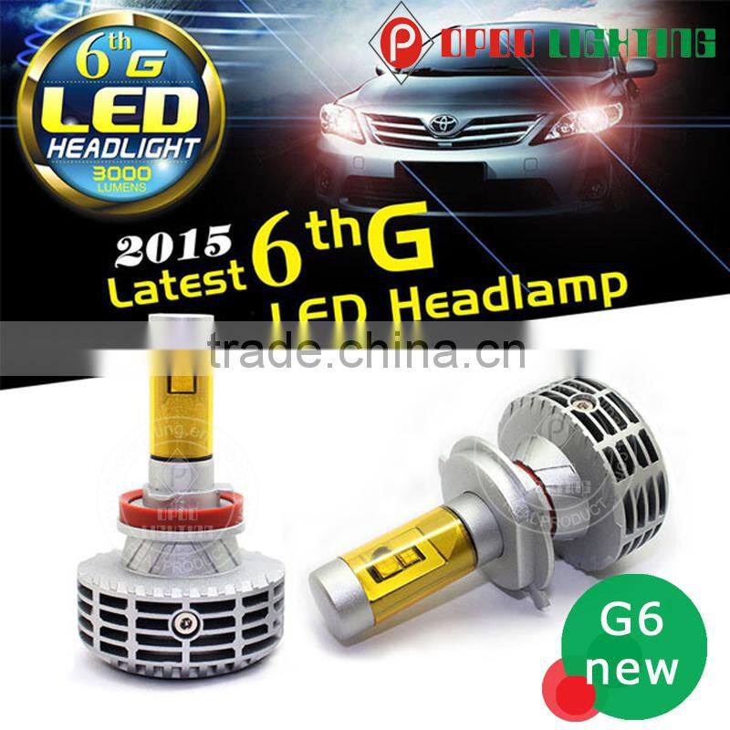 Brightness 6G small size h4 led headlight 2015