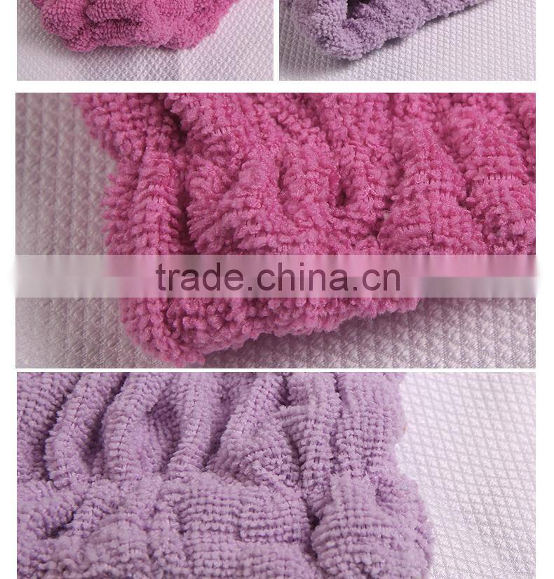 hot sale coral fleece cheap elastic hair accessories headbands for women or little girl