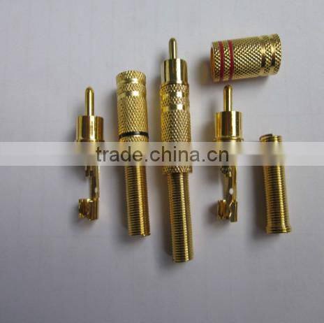 RCA PLUG,METAL OR GOLD, RCA CONNECTOR