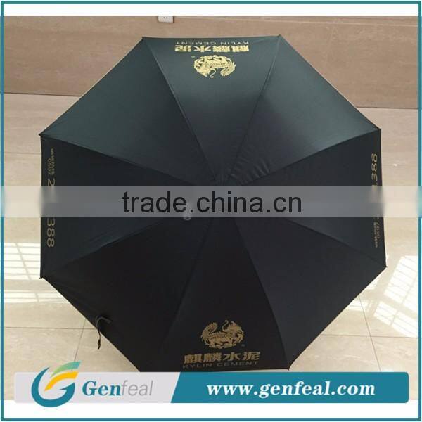 27 inch Big Size Straight Golf Umbrellas with printed logo for brand promotion