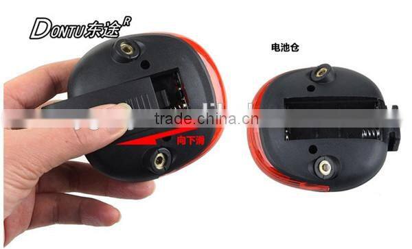 Flashing Bike Cycling 5 Led +2 laser Tail Light Waterproof Cycling Safety Bicycle Rear Lamp Warning Bike Laser