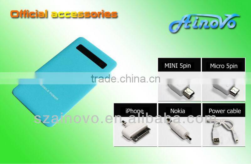 2016 Multi function best price Ultrathin slim , power bank 4000mah