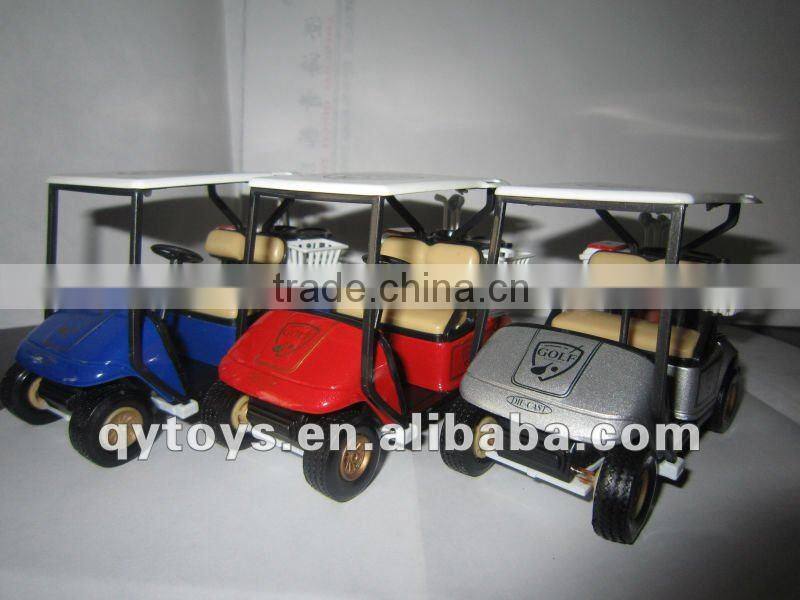 6 Color Aolly return-power Golf Car Model Toy Die cast Model