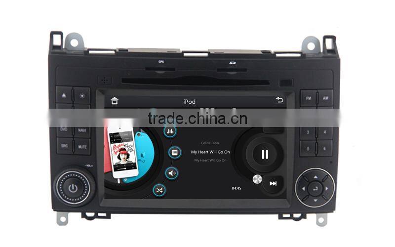 High quality of 7inch touch screen car audio dvd player for Mercedes-Benz R300 B200 BLK20 R350 with 3G WiFi OBDII DVR function