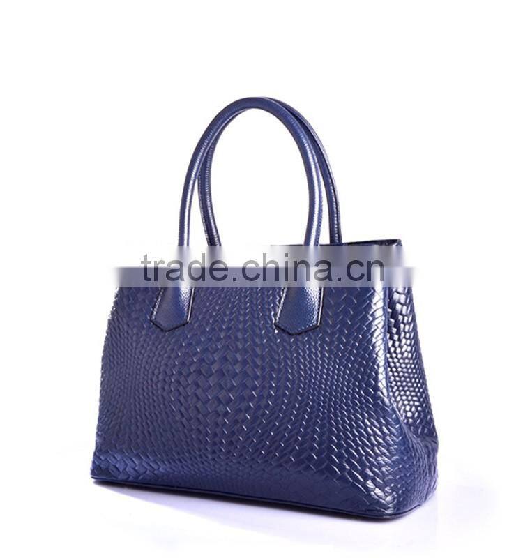 High Quality New Design Fashion wowen PU Leather Hand Bags from China
