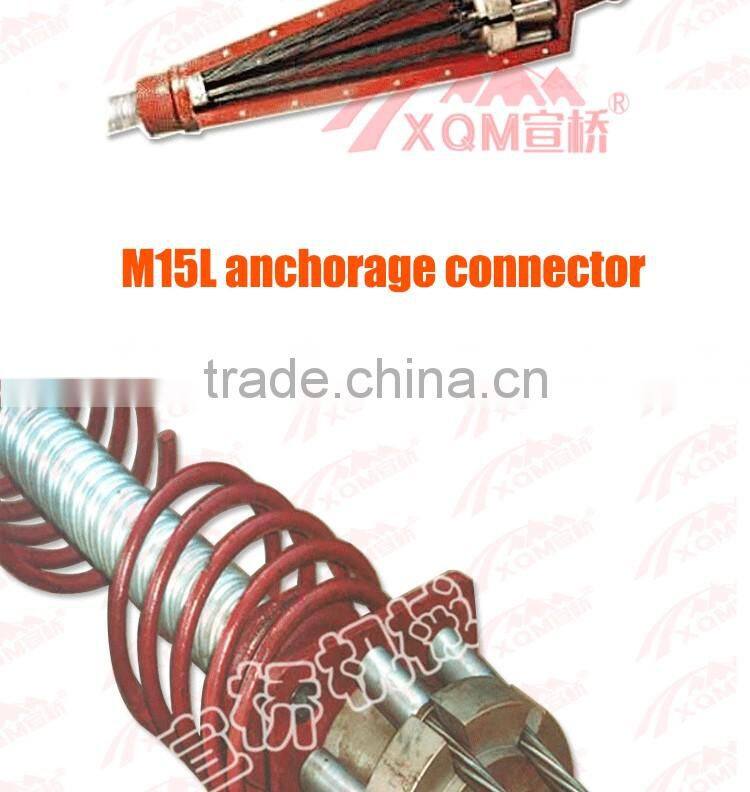 M15L type porous single hole anchorage connector assembly