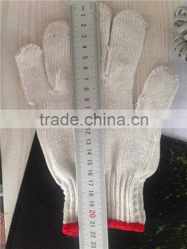 knitted cotton hand gloves