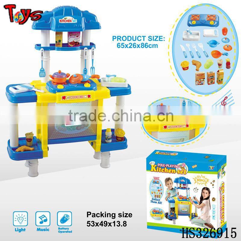 Very cheap musical and light big play toy kitchen toy