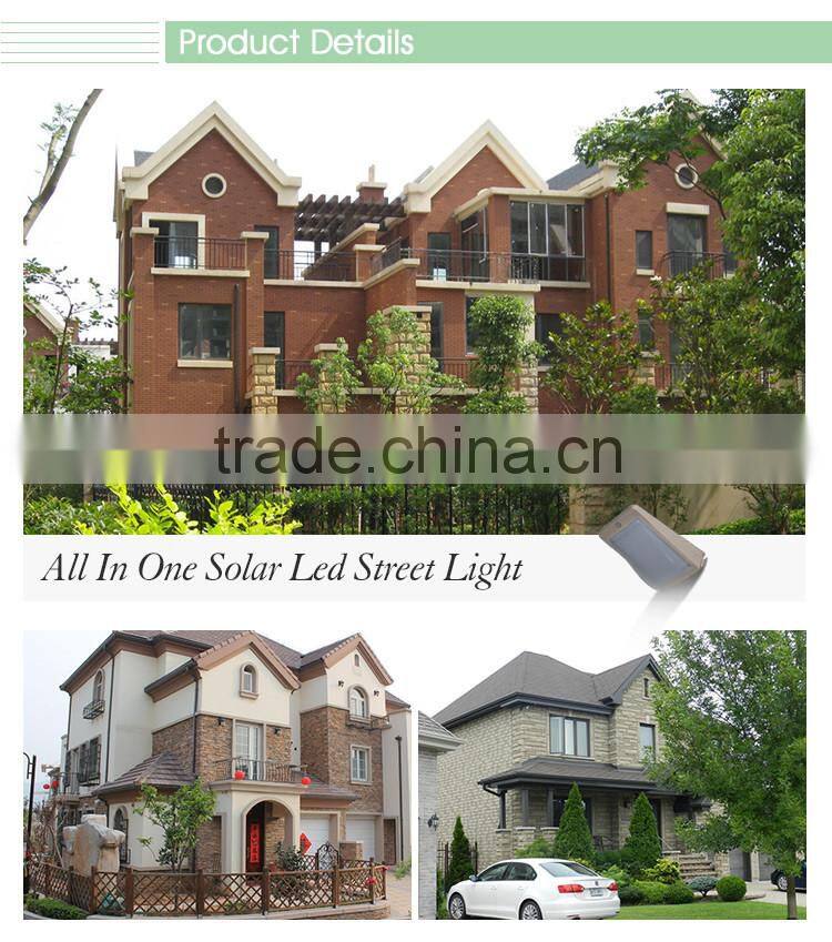 5W motion sensor integrated all in one wall pir solar led street light