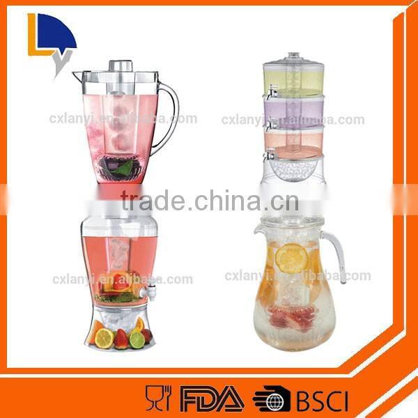 BPA Free Certification and Plastic Material fruit infuser pitcher