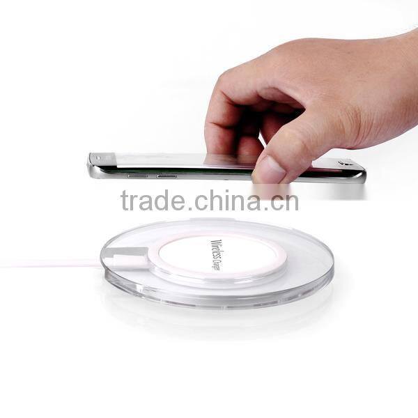 2015 Newest Design Qi Wireless Charger Genuine PAD for samsung galaxy s6 edge and Mobile Phone