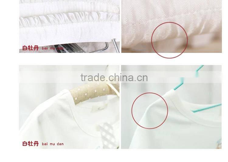 Satin padded hanger child clothes with bowknot