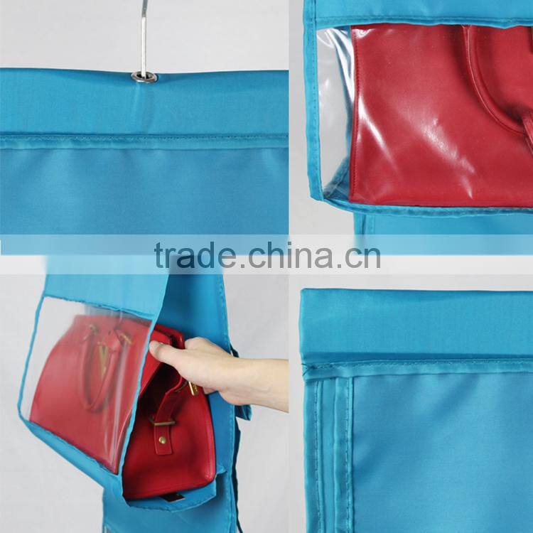 Clear Pockets Hanging Handbag Organizer
