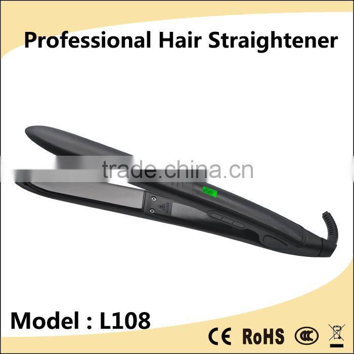 Professional Create your Own Brand LED Display Ceramic New 4 Plates Interchangeable Plate Hair Crimper