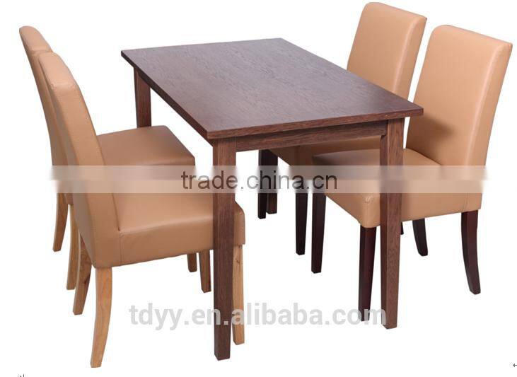 TDSM-28-2 QVB HANGZHOU JIANDE TONGDA BIRCH WOOD NATURE COLOR PU LEATHER DININGROOM RESTAURANT DINING CHAIR