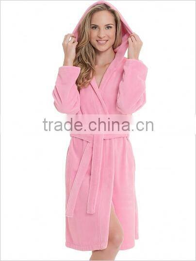 High Quality Women's Water Absorbant Fleece Full Length Robe