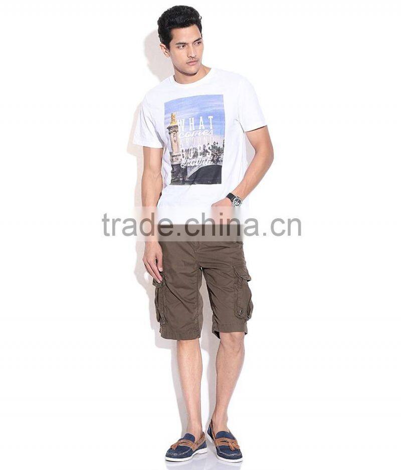Daijun oem hot sale summer breathable canvas wrinkled men cargo pants