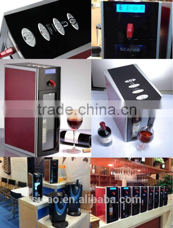 2 bottles spout wine dispenser ,thermoelectrc cooling system wine dispenser fridge
