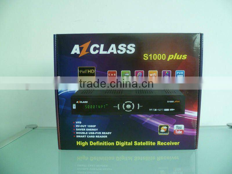 AZCLASS S1000plus best selling dvb tv box full hd iptv box