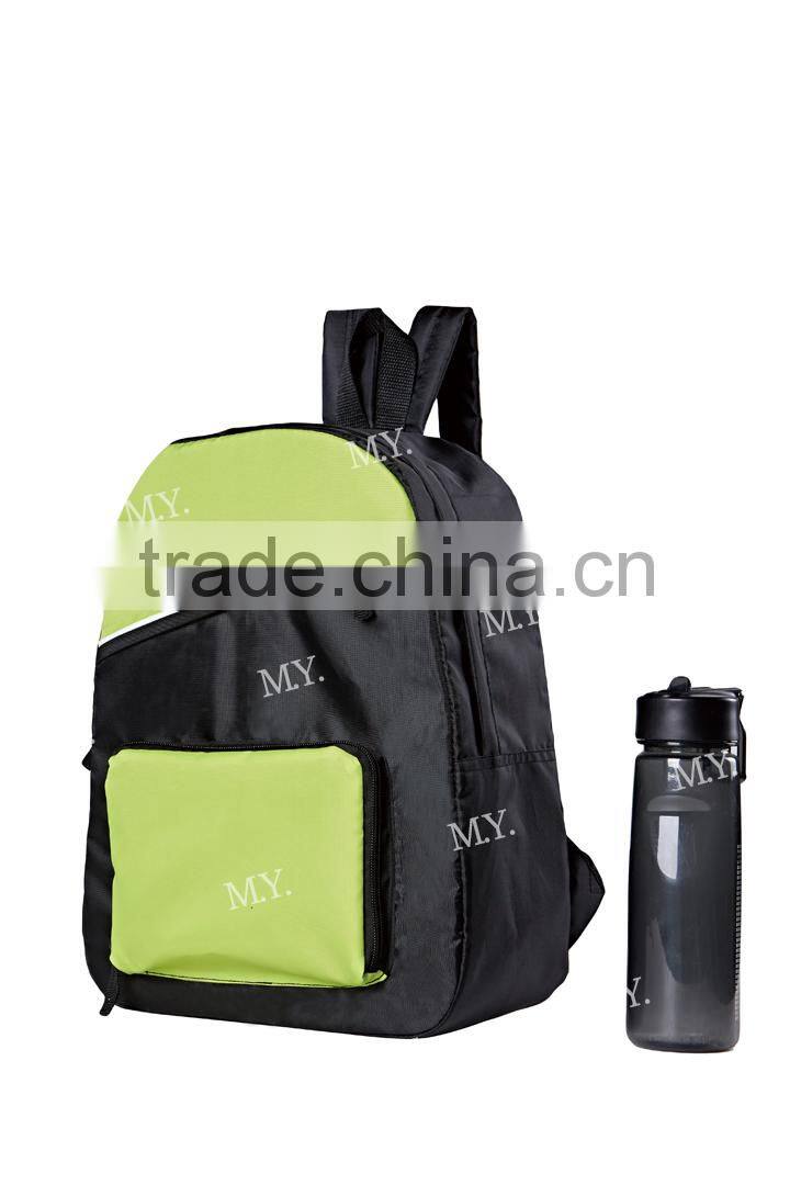 hot sale polyester foldable backpack school bag for promotion
