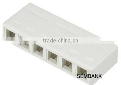 6ports surface mount box