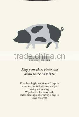 100% cotton retain freshness ham bag