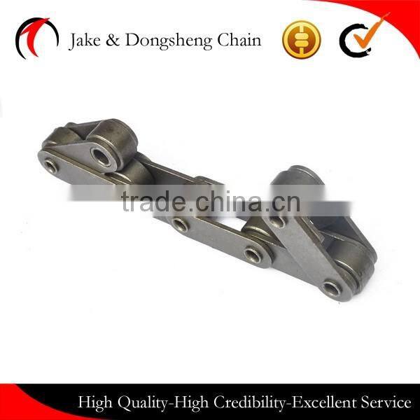 special 3 layers short pitch conveyor chains with circle attachments and extended pins