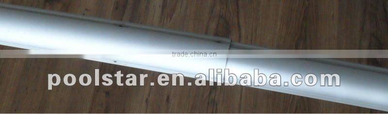 P1820 swimming pool cover reel witn stainless steel frame and aluminum poles