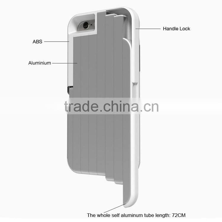 New Product 360 Degree Rotate Aluminum Selfie Stick Case for iPhone 6 6S