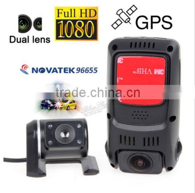 with CE certificate car dash camera dual lens B40S Hot selling