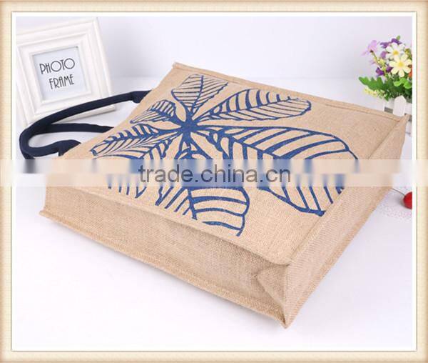Eco-friendly promotional jute shopping bag,jute tote bag
