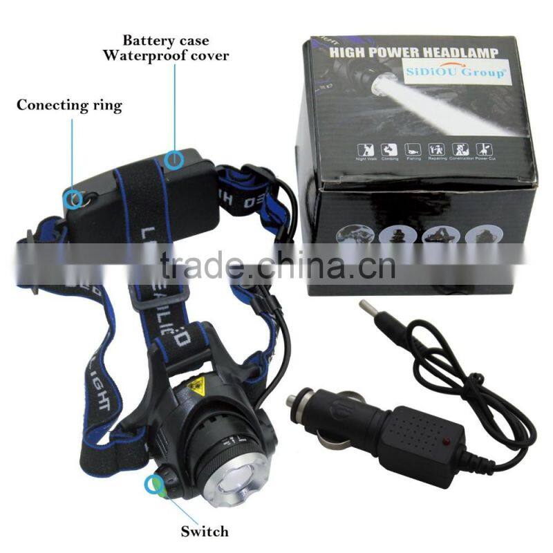 1800LM XM-L T6 LED Zoomable Headlight 3 Modes 18650 Bike Bicycle Flashlight Head Light Outdoor Camping