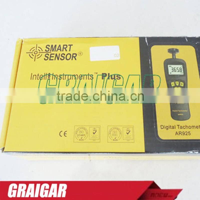 Smart Sensor AR925 AR925 0.5~19999RPM Contact Digital Tachometer RPM Meter digital Tach speedometer