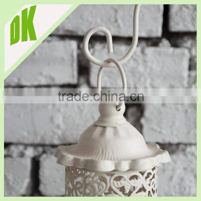 Cheap classic black stainless steel lantern + Hurricane Lantern Inserted Glass Christmas lantern decoration