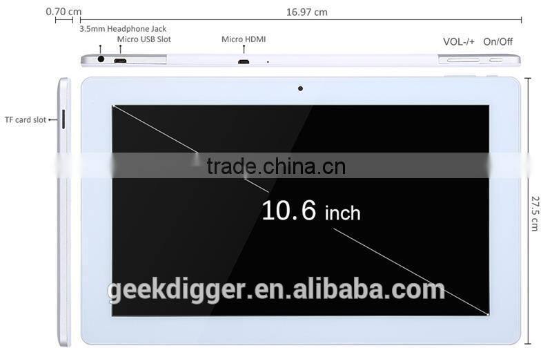 Teclast X16 Plus 2 in 1 Tablet PC-SILVER/Android 5.1 10.6 inch