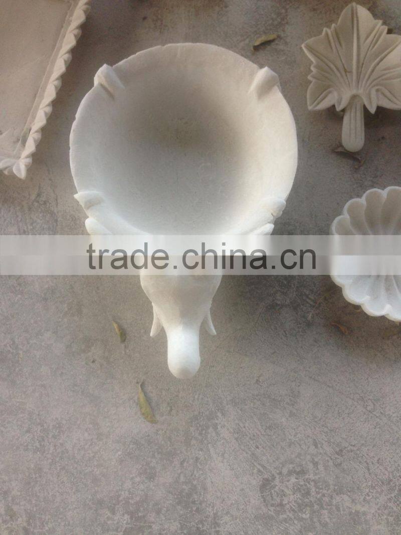 Garden Decorative Granite Stone Carving Birdbath For Garden Decoration