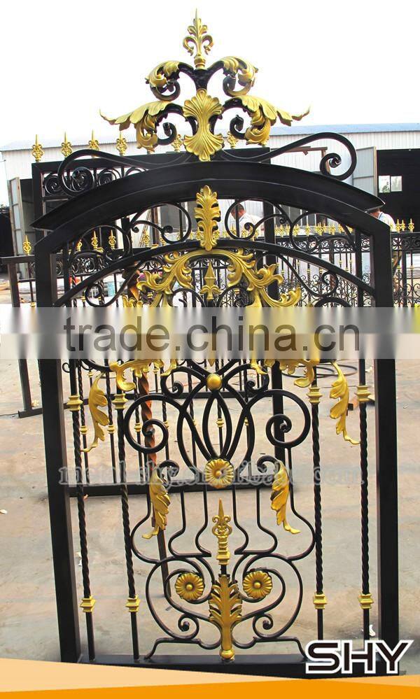 Wrought iron fence panels