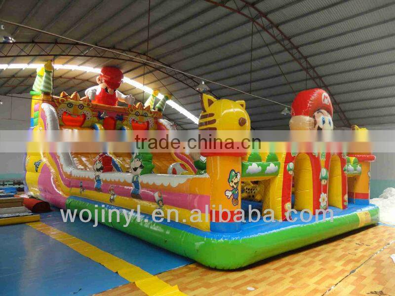 2016 bouncy castles inflatables china/inflatable bouncy castle with water slide